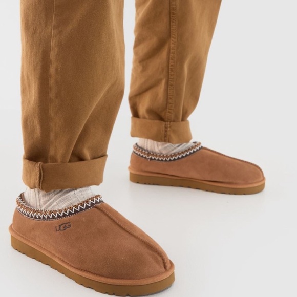 UGG Other - UGG Tasman chestnut slippers  men sz 8 women 10 cozy and warm winter gently used